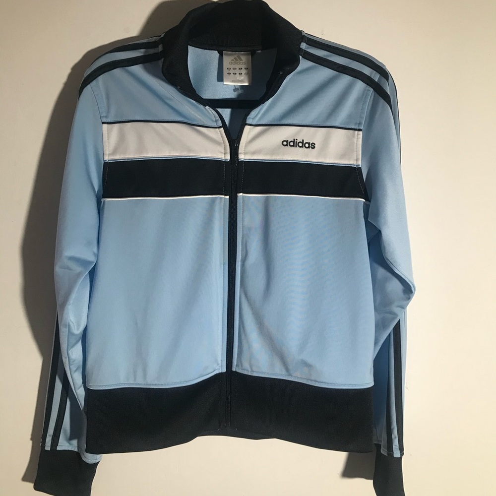 Adidas Track Jacket- Baby Blue
